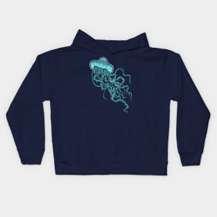 Blue Jellyfish Kids Hoodie